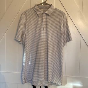 Jim Nantz/Vinyard Vines - L - Grey/White Stripes.